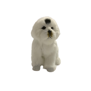Γούνινο Λευκό Σκυλάκι