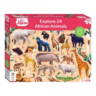 Junior Jigsaw Explore 24: Αφρικανικά ζώα