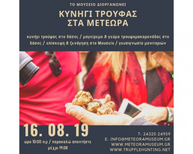 Κυνήγι Τρούφας στις 16 Αυγούστου για μεμονωμένους επισκέπτες